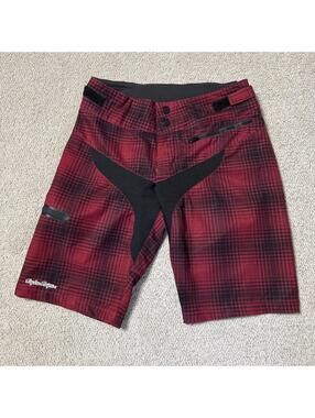 Troy Lee Designs Skyline Shorts Maroon Plaid Medium Women’s